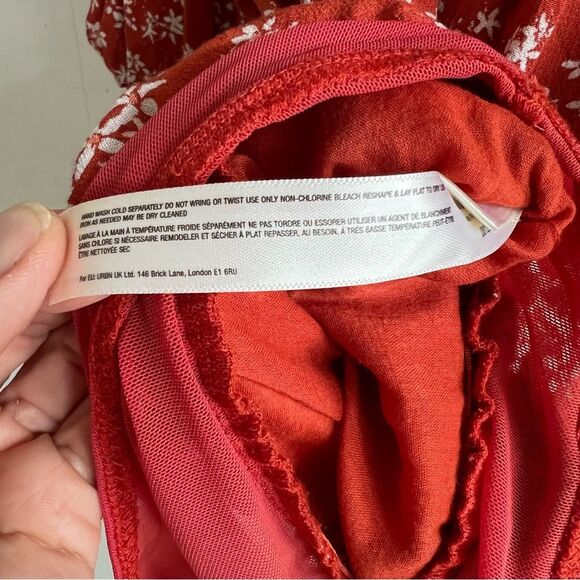 Free People Dessa Bodysuit Rust Combo - Picture 12 of 16